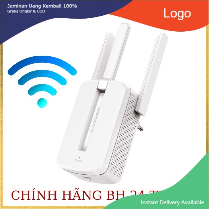 Bộ kích sóng wifi Mercusys MW300re 3 râu cực mạnh,Kich wifi,cục hút wifi,kích sóng wifi