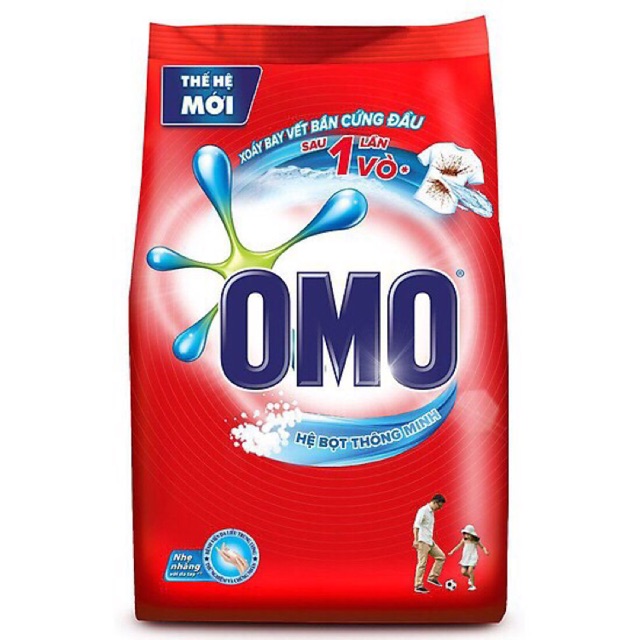 Combo 5 túi bột giặt ômô 800g