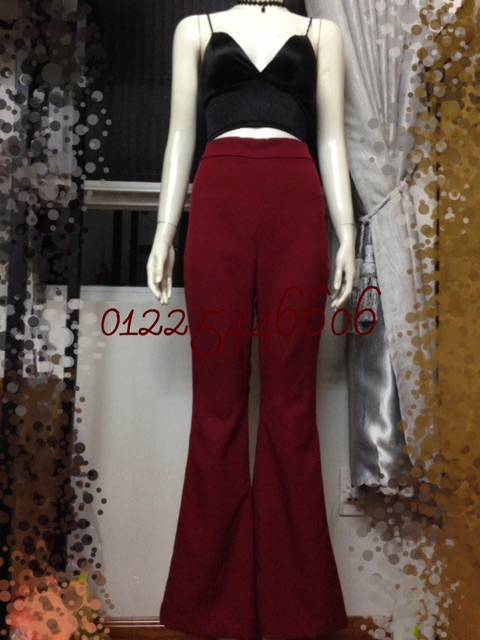 [MAY THEO SỐ ĐO]Quần ống loe lưng cao, khoá sau | BigBuy360 - bigbuy360.vn