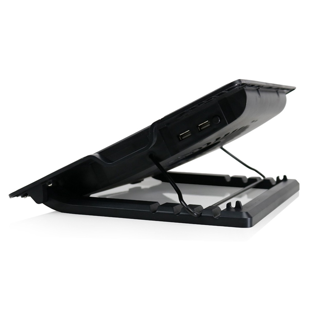 Đế Tản Nhiệt Laptop N99  cho laptop từ 13.3 đến 17 inch 2 Fan , Đế Nâng 45 Độ