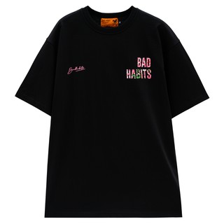 Áo Thun Unisex Bad Habits Sick Fame Đen 100% Cotton - Local Brand Chính Hãng!