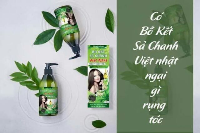 Combo 2 chai dầu gội đầu thảo dược bồ kết sả chanh Hà Thủ Ô - Trị gàu, nấm da đầu, nứa, trị rụng tóc, kích thích mọc tóc