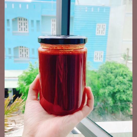 Hủ Thủy Tinh Tròn Đựng Mật Ong Bột Nghệ Gia Vị 500ml