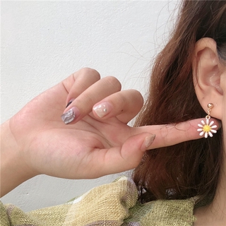 Bông Tai Mạ Bạc 925 Hình Bông Hoa Phong Cách Hàn Quốc