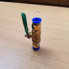 Van khoá ống 8mm - van khóa đồng - nhựa ống 8mm