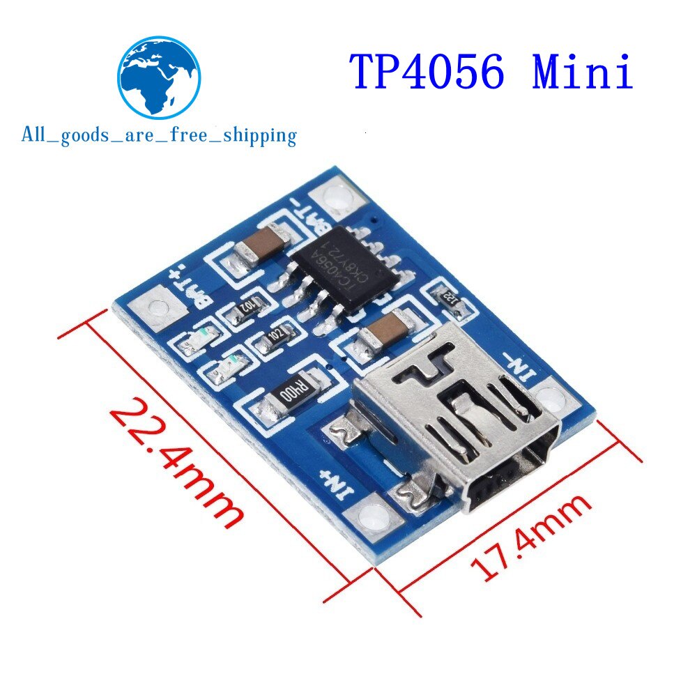 Set 5 Bảng Mạch Sạc 5V Loại c Micro USB 1A 18650 Kèm Mô Đun Bảo Vệ