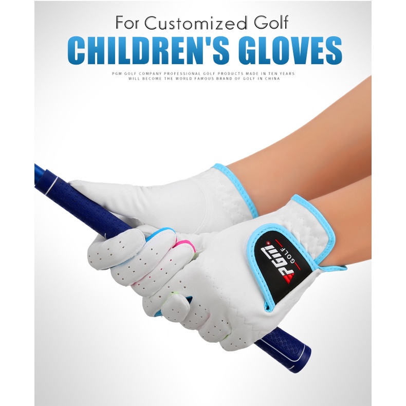 1 Đôi Găng Tay Chơi Golf Cho Trẻ Em Từ 5-12 Tuổi Chất Liệu 98% Da Cừu Non Indonesia