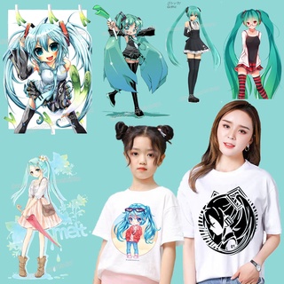Sticker Ủi Thêu Hình Hatsune Miku Thời Trang