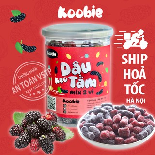 Kẹo dâu tằm 2 vị Koobie 400g, đồ ăn vặt ngon an toàn vệ sinh, giao hàng siêu tốc