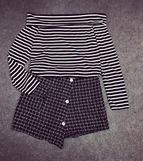 ❤️ Set Áo Trễ Vai Chân Váy