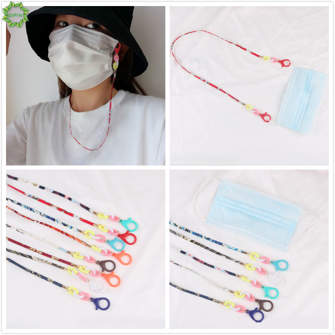 Cod Qipin 72cm Handmade Double Buckle Anti-lost Mask Hanging Chain Rope Colorful Lanyard for Unisex | BigBuy360 - bigbuy360.vn