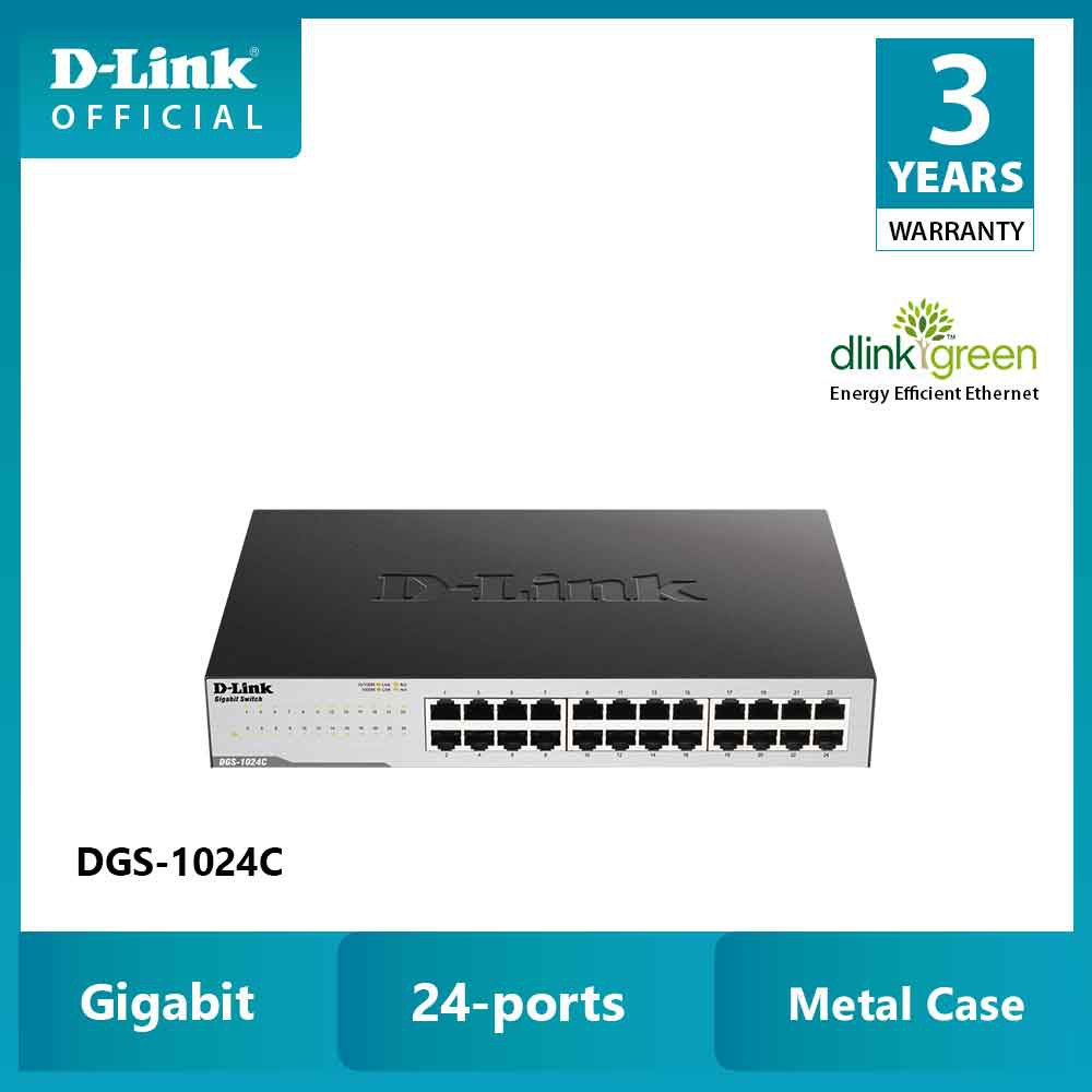 Bộ chia mạng switch D-LINK DGS-1024C - Hàng chính hãng