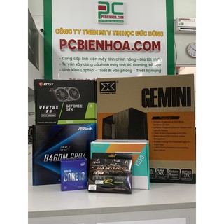 Combo máy tính intel i3 10100f b460m 8g 550w 1650 4g chính hãng