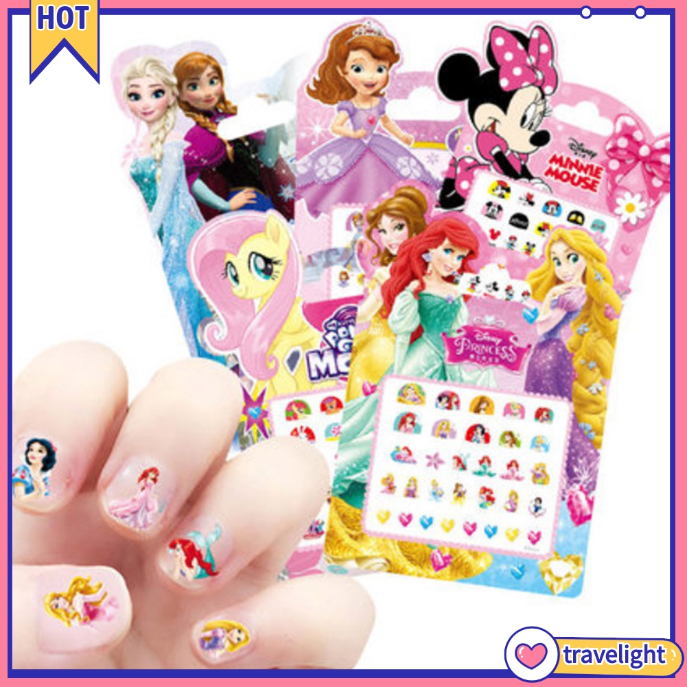 [Hàng mới về] Nhãn dán trang trí móng tay hình Elsa vui nhộn