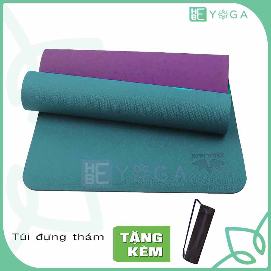 Thảm Tập Yoga Hebeyoga Zera Mat Tpe 6mm 2 Lớp Cao Cấp