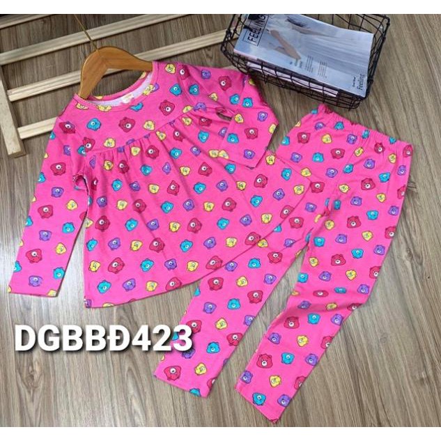 Bộ babydoll dài thun borip cho bé gái size đại từ 23 đến 40kg - Bộ quần áo trẻ em - FREESHIP