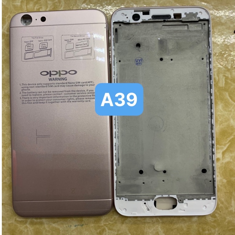 Bộ vỏ điện thoại zin hãng oppo A39 / neo 9s / A57 / F3 lite, có lưng, xương bán riêng