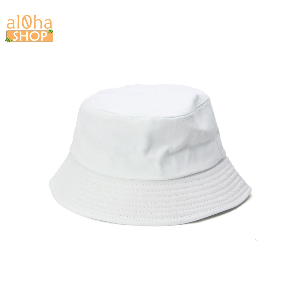 Nón bucket vành tròn trơn - mũ tai bèo Ulzzang phong cách, cá tính Unisex nam nữ - al0ha Shop
