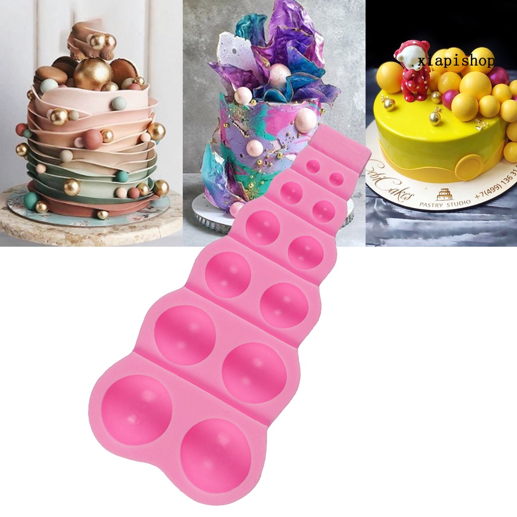 Xp Khuôn Silicone Làm Bánh Kem / Sô Cô La / Thạch Nóng Hình Bán Nguyệt Độc Đáo Dễ Tháo Gỡ