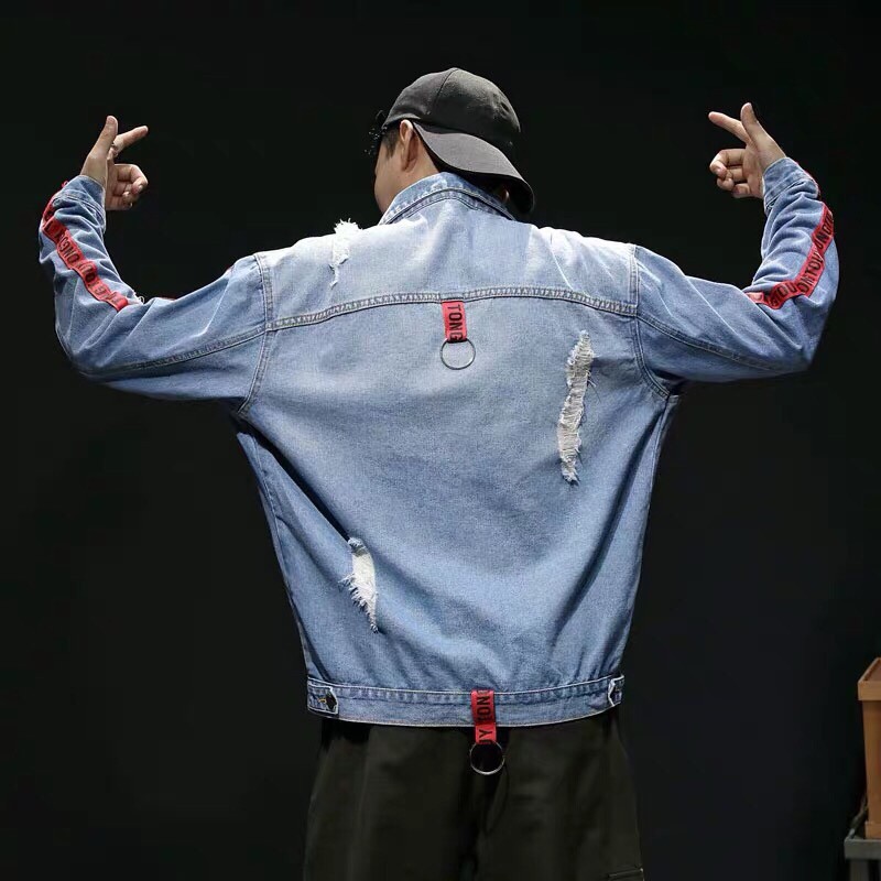 [HÀNG HOT] Áo Khoác Jean Nam UNISEX Ảnh Thật From Rộng Chất Jean Xịn Siêu Cute Phong Cách Hàn Quốc, Áo Khoác Bò