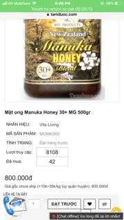 Mật ong - Manuka Honey 30+MG 500g