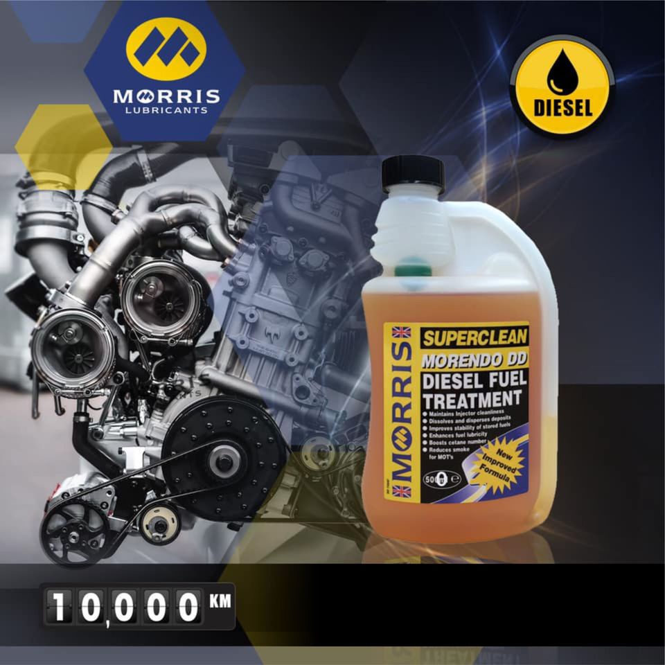 Phụ gia vệ sinh buồng đốt ô tô máy dầu Morris Morendo DD 500ml - nhập khẩu Anh Quốc