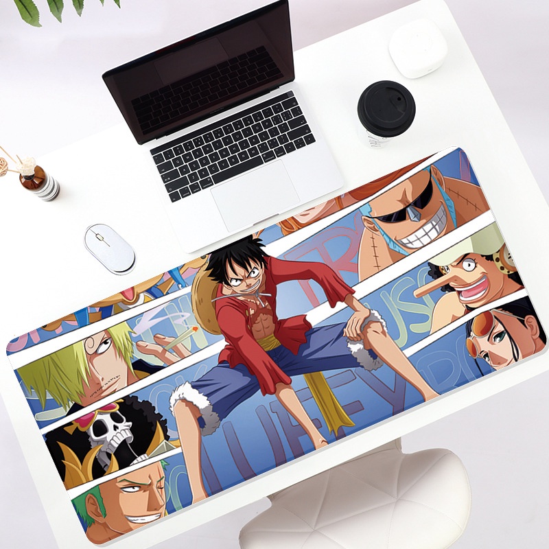 Lót chuột Anime,Lót chuột One Piece, Bàn di chuột 80x30 cm chống nước, chống bụi, di chuột êm