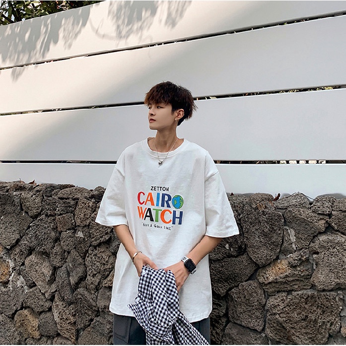 Áo phông unisex form rộng ONEZ tay lỡ oversize Trái Đất thời trang nam nữ