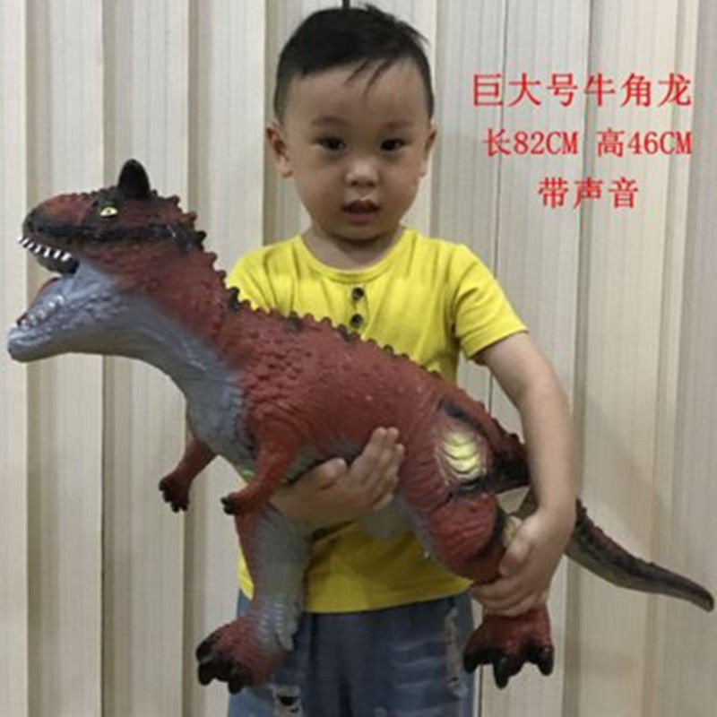 Đồ chơi khủng long bằng cao su mềm quá khổ mô phỏng Jurassic World Gọi tên con bạo chúa Triceratops quà