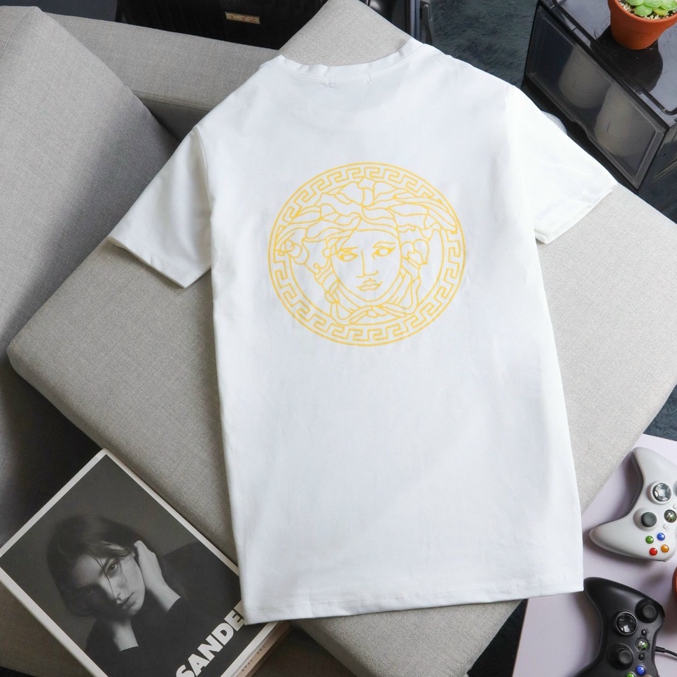 Áo Thun Nam Tay Ngắn OBOKFASHION, Áo Phông Nam Cổ Tròn Chất Thun Lạnh Màu Trắng- Đen-Vàng  ACT15