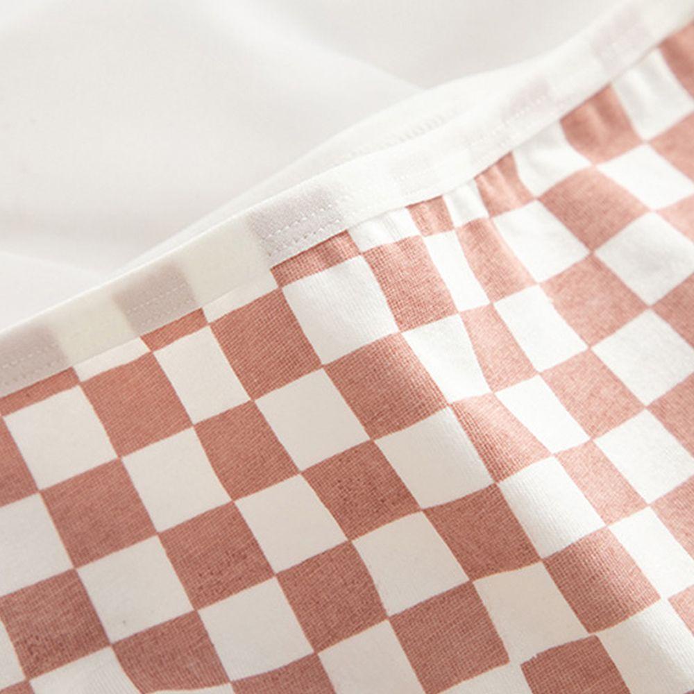 OCEANMAP Quần Lót Nữ Lưng Vừa Họa Tiết Caro Đơn Giản Ngọt Ngào