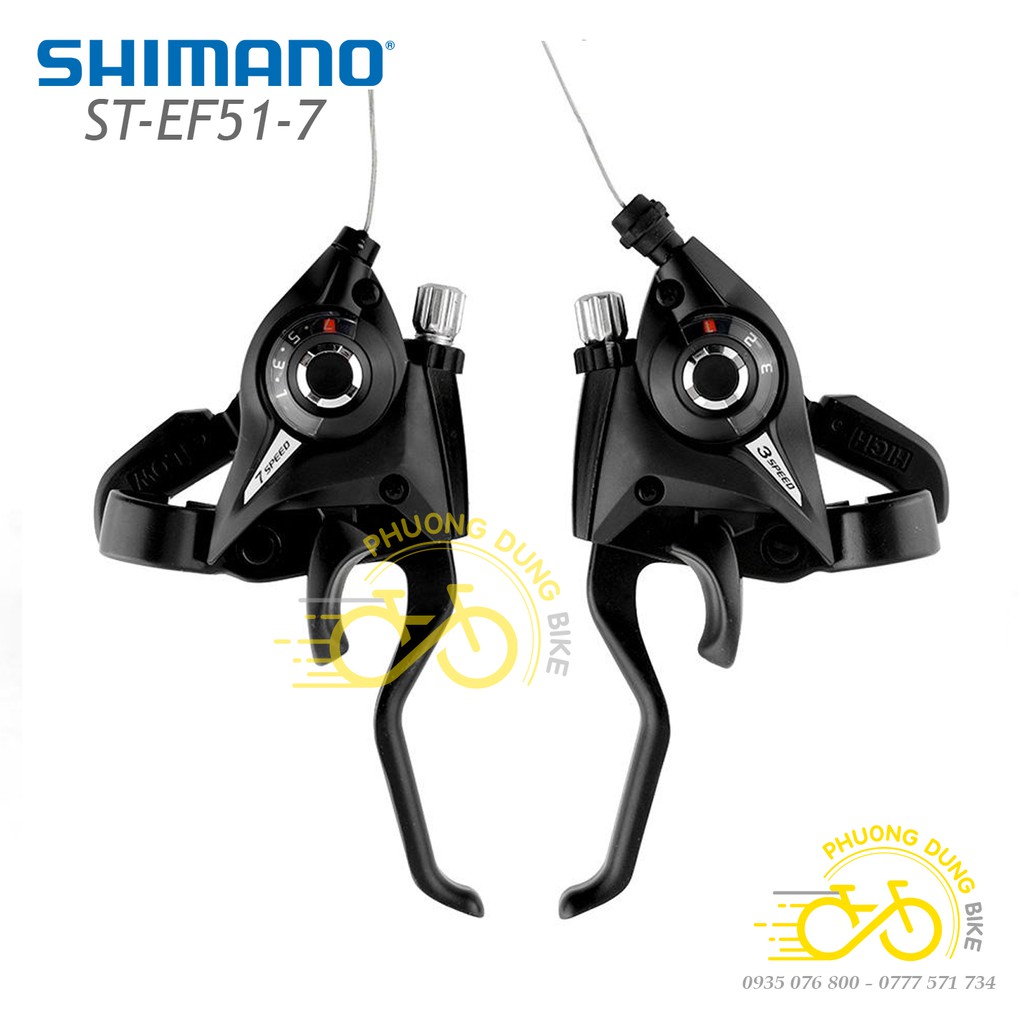 Tay đề xe đạp SHIMANO ST-EF51-7 3x7 Speed
