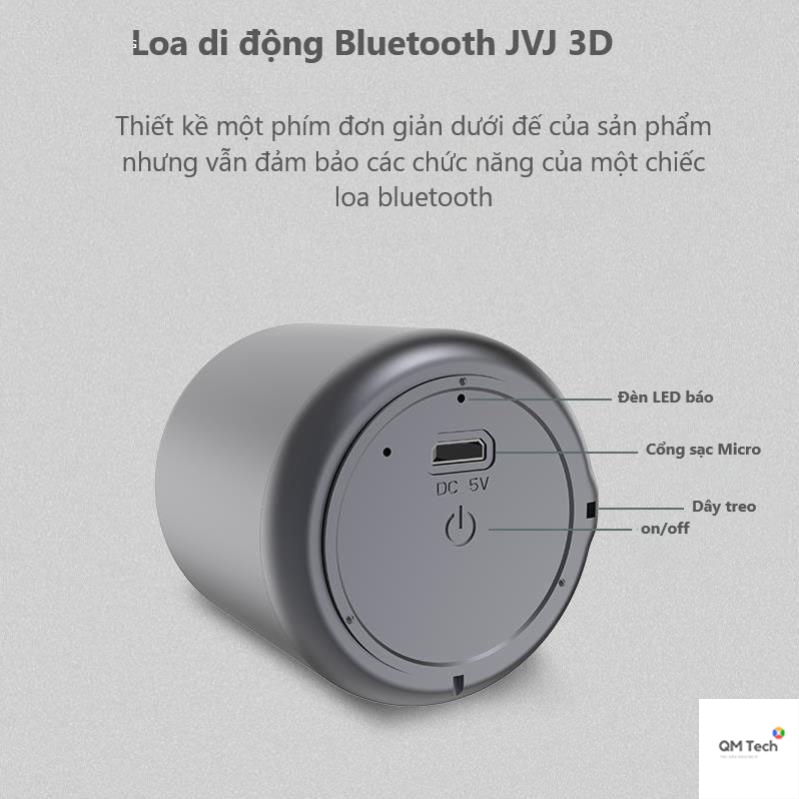 Loa di động Bluetooth Mini 3D little fun - Loa Bluetooth Mini Âm Thanh Nổi Siêu Bass bỏ túi tiện lợi, BH 12 tháng