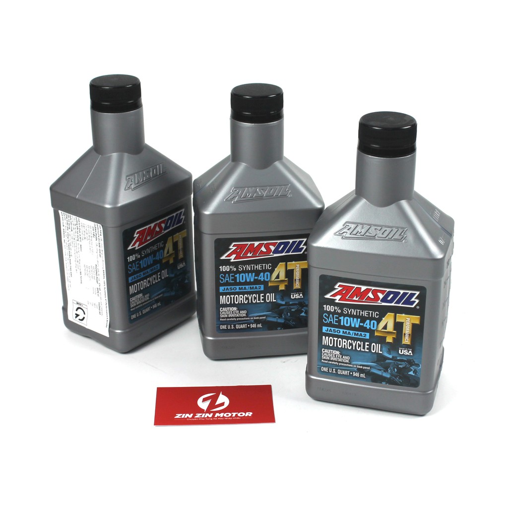 Nhớt Amsoil 4T 10W40 Performance 946ml - Zin Zin Motor