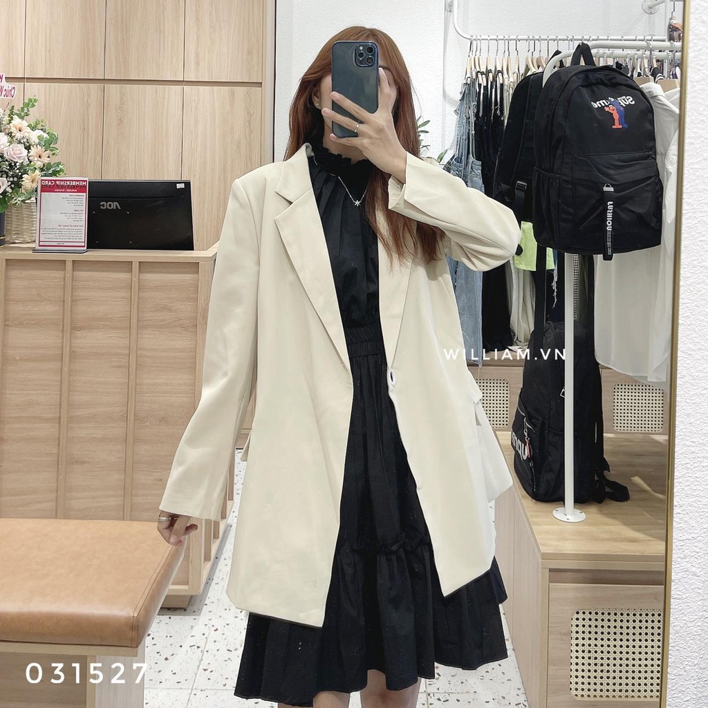 Blazer cột dây 8067 - KEM (031527)