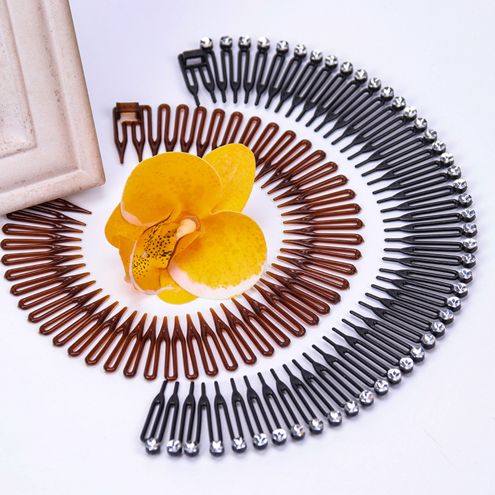 1 Băng Đô Cài Tóc rửa mặt Bằng Nhựa Đính Đá Thời Trang