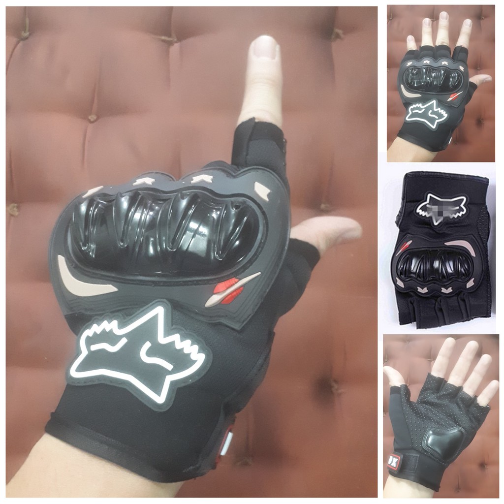 Bán buôn - Găng tay motor FOX PUBG cụt gù - găng tay thể thao chuyên nghiệp