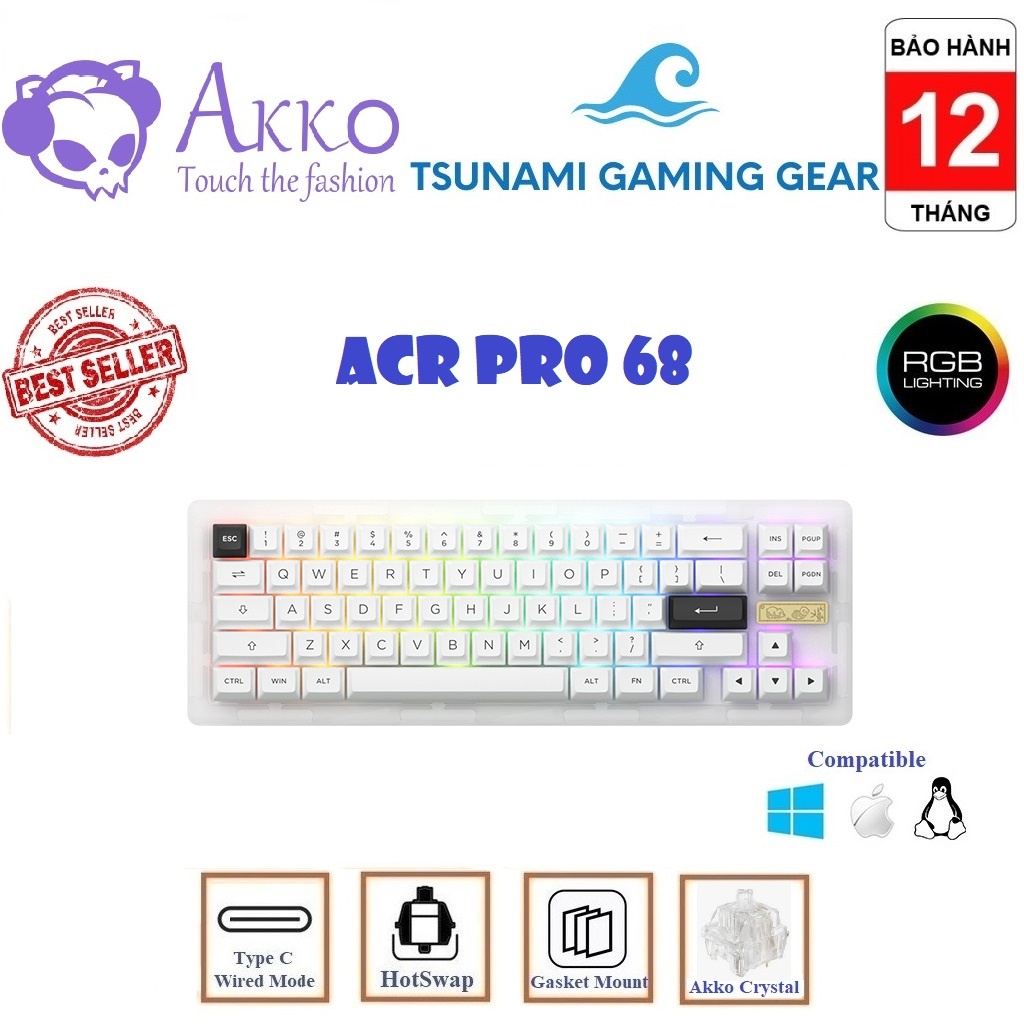 Bàn phím AKKO ACR Pro Series I Alice Plus I Pro 68 I Pro 75