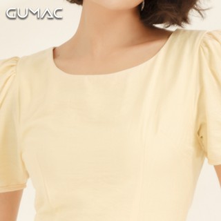 Đầm cổ tròn tay rút DA886 GUMAC