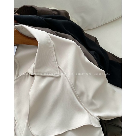 Áo mangto dáng ngắn bốn cúc 11102 CHERRY COCO