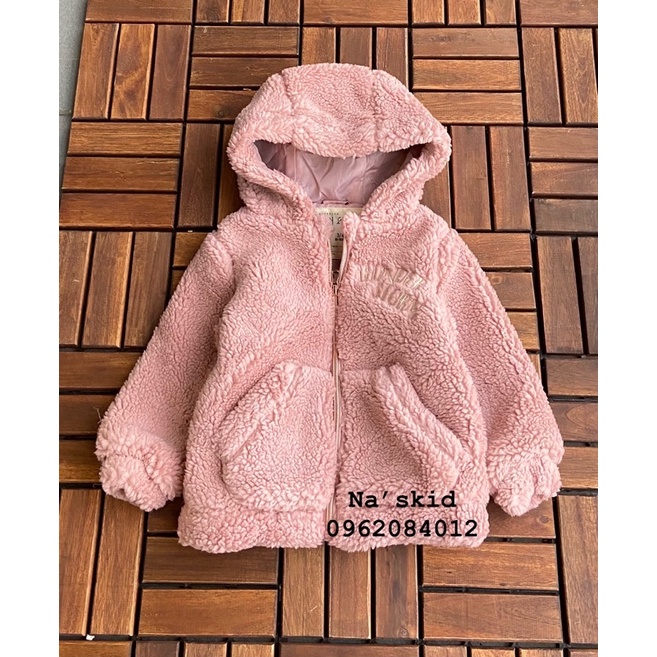 Áo lông zygirl màu hồng dư xịn cho bé gái