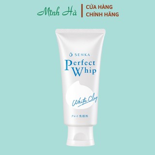 Sữa rửa mặt tạo bọt chiết xuất từ đất sét trắng Senka Perfect White Clay 120g