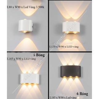 Đèn vách led chống nước 2 bóng