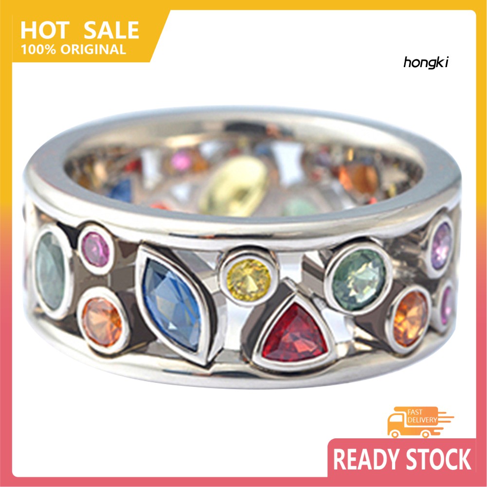 Nhẫn Hợp Kim Đính Đá Kiểu Dáng Độc Đáo Cho Nữ