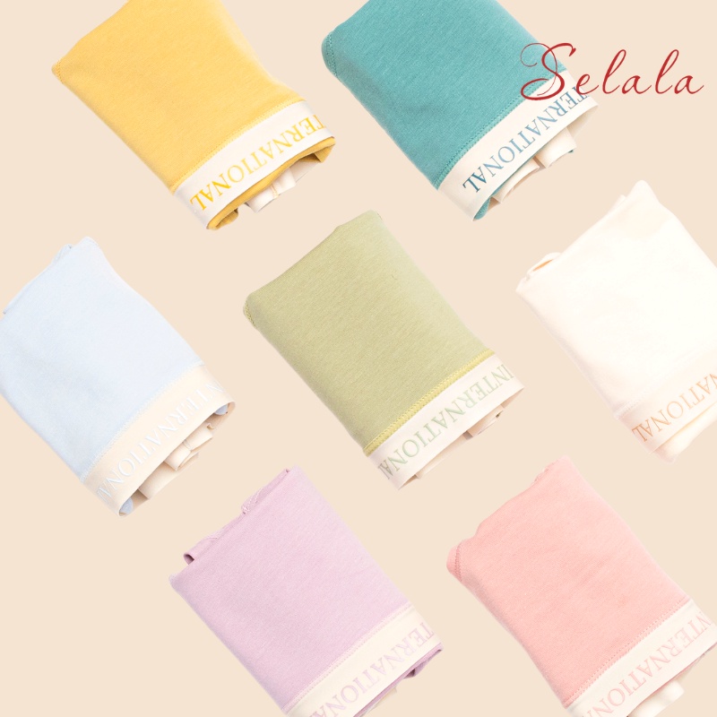 Quần Lót Cotton Selala Co Giãn 4 Chiều Thoáng Mát Màu Siêu Xinh QC28