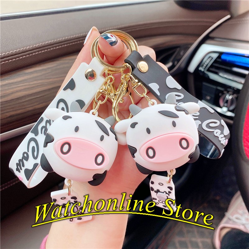 Móc Khoá Bò Sữa Siêu Dễ Thương