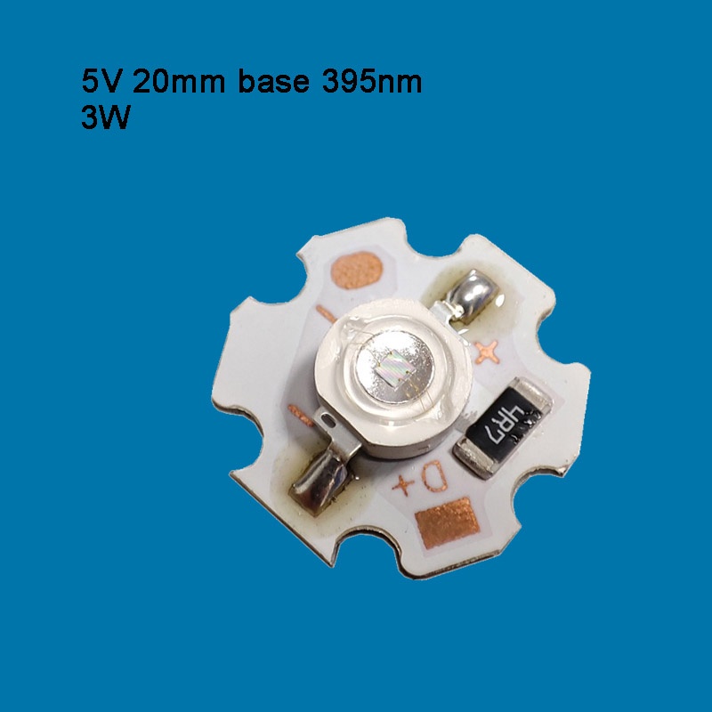 Set 5 Đèn Đi Ốt 3V 5V 12V UV 365nm 395nm