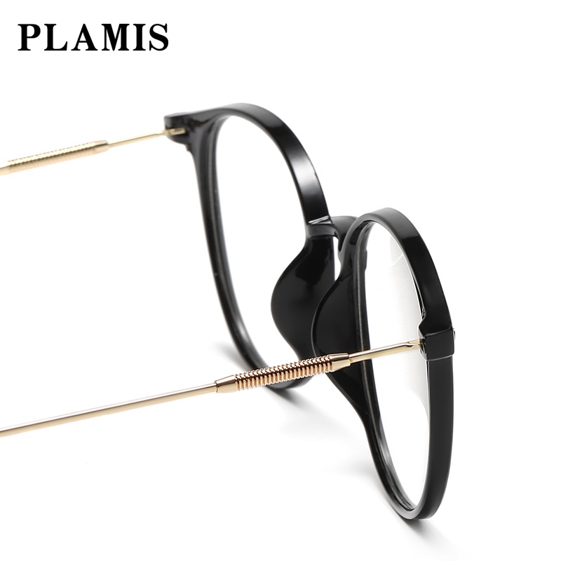 Kính mắt PLAMIS gọng kim loại chống tia bức xạ và ánh sáng xanh thời trang dành cho cả nam và nữ