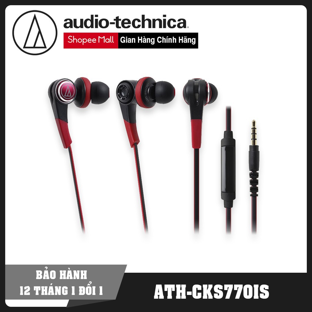 Tai nghe tăng bass Nhật In ear chính hãng Audio Technica ATH-CKS770iS