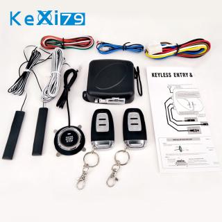 9Pcs/Set Car SUV Keyless Entry Engine Start Alarm System Push Button Remote Starter Stop Auto